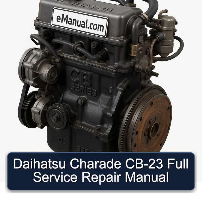Daihatsu CB Series Charade CB-23 Service Repair Workshop Manual PDF