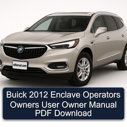 2012 Buick Enclave Operators Owners User Owner Owner's Manual PDF