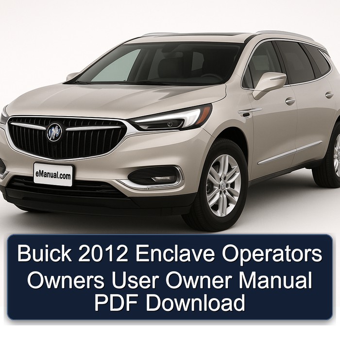 2012 Buick Enclave Operators Owners User Owner Owner's Manual PDF