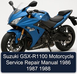 1986-1988 Suzuki GSX Series GSX-R1100 Motorcycle Service Repair Workshop Manual PDF