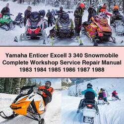 1983-1988 Yamaha Enticer Excell 3 340 Snowmobile Service Repair Workshop Manual PDF