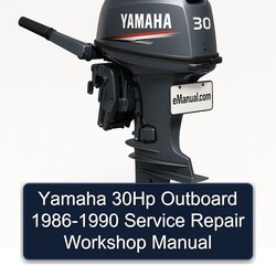 1986-1990 Yamaha 30HP Outboard Service Repair Workshop Manual PDF