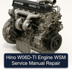 Hino W06D TI Engine WSM Service Repair Workshop Manual PDF