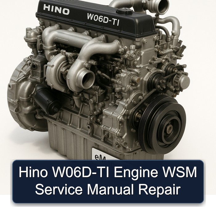 Hino W06D TI Engine WSM Service Repair Workshop Manual PDF