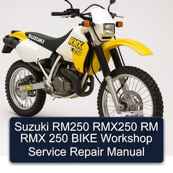 Suzuki RMX250 RM250 RM RMX 250 Bike Service Repair Workshop Manual PDF