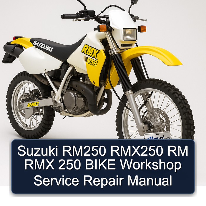 Suzuki RMX250 RM250 RM RMX 250 Bike Service Repair Workshop Manual PDF