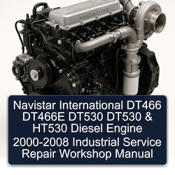 2000-2008 Navistar International DT466 DT466E DT530 HT530 Diesel Engine - Industrial Service Repair Workshop Manual PDF