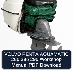 Volvo Penta Aquamatic 280 285 290 Service Repair Workshop Manual PDF