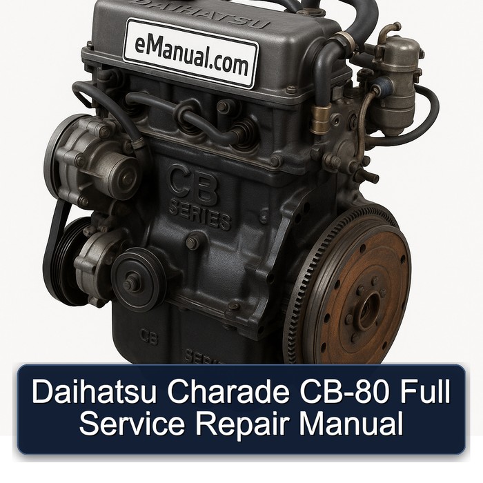 Daihatsu CB Series Charade CB-80 Service Repair Workshop Manual PDF