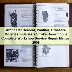 2008 Arctic CAT Bearcat Panther Crossfire M-series F-series 2 Stroke Snowmobile Service Repair Workshop Manual PDF