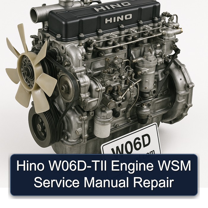 Hino W06D Til Engine WSM Service Repair Workshop Manual PDF