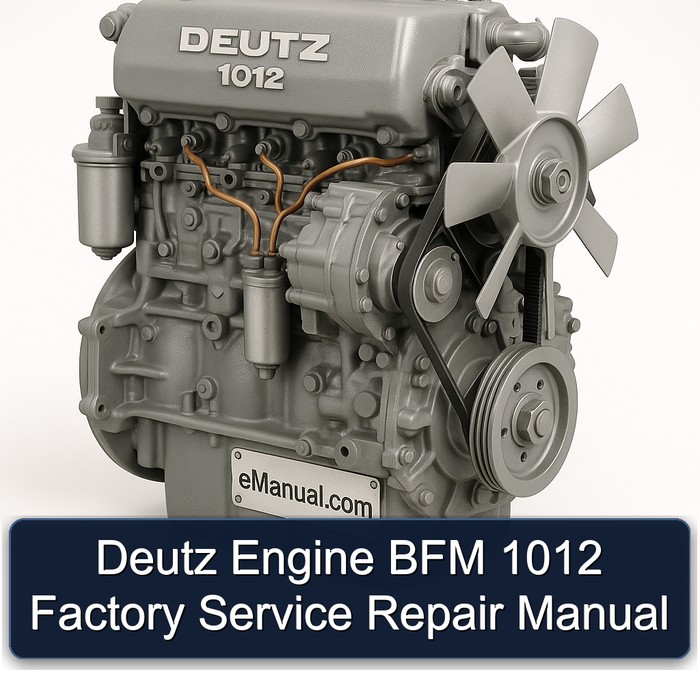 Deutz 1012 Engine BFM Service Repair Workshop Manual PDF