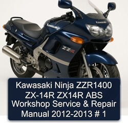 2012-2013 Kawasaki Ninja ZZR1400 ZX-14R ZX14R ABS Service Repair Workshop Manual PDF