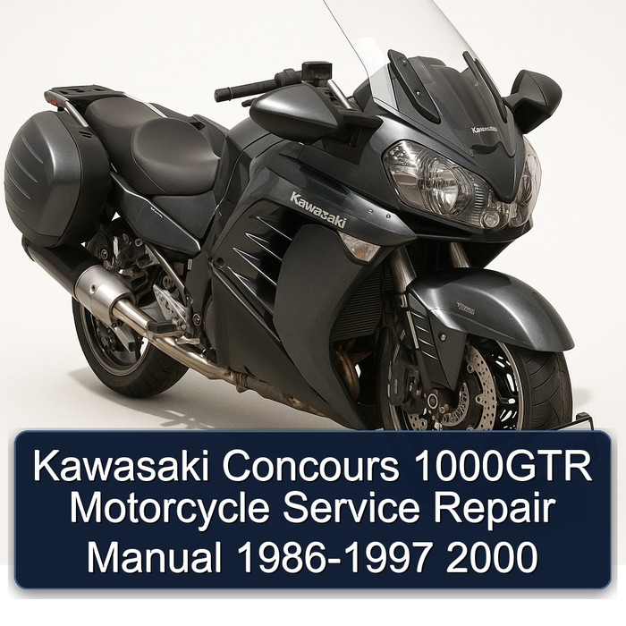 1986-2000 Kawasaki Concours Models 1000GTR Motorcycle Service Repair Workshop Manual PDF