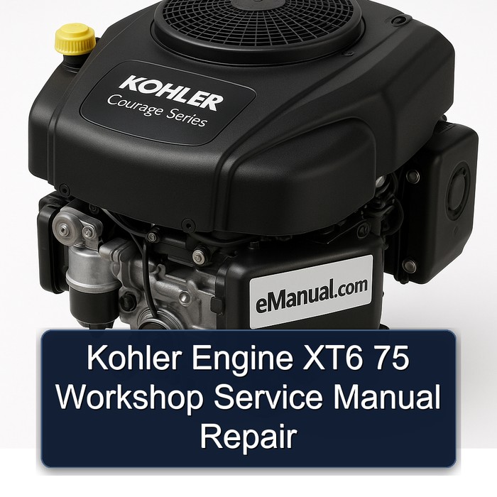 Kohler Courage Series Engine XT6 75 Service Repair Workshop Manual PDF
