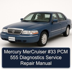 Mercury Mercruiser 33 PCM 555 Diagnostics Service Repair Workshop Manual PDF