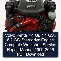 1999-2006 Sterndrive Volvo Penta 7.4 Gi, Gsi, 8.2 Gsi Engine Service Repair Workshop Manual PDF