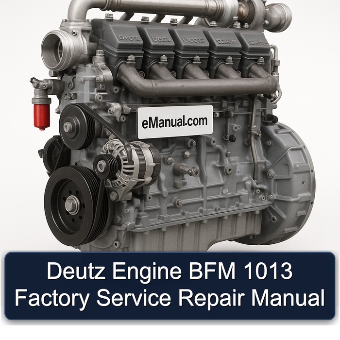 Deutz 1013 Engine BFM Service Repair Workshop Manual PDF