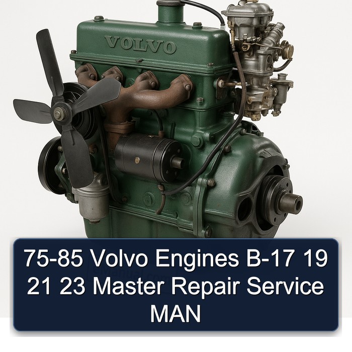 1975-1985 Renault Master Volvo Engines B-17 19 21 23 MAN Service Repair Workshop Manual PDF