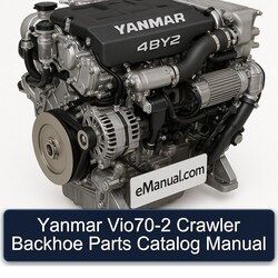 Yanmar VIO70-2 Crawler Backhoe Parts Catalog PDF