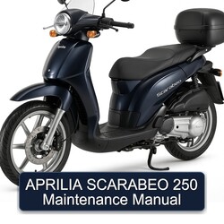 Aprilia Scarabeo 250 Maintenance Service Repair Workshop Manual PDF