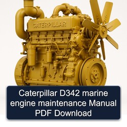 Caterpillar D342 Marine Engine Service Repair Workshop Manual PDF