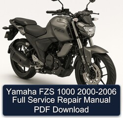 2000-2006 Yamaha FZS Models 1000 Service Repair Workshop Manual PDF