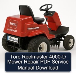 Toro Reelmaster 4000-D Mower Service Repair Workshop Manual PDF