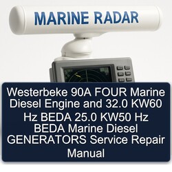 Westerbeke 90A Four Marine Diesel Engine 32.0 KW60 Hz Beda 25.0 KW50 Generators Service Repair Workshop Manual PDF