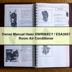 Air Conditioners Haier Owner Hwr06xc7 / ESA3057 Room Conditioner Owner's Manual PDF