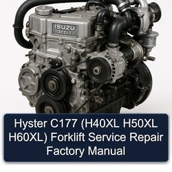 Hyster C177 (h40xl H50XL H60xl) Forklift Service Repair Workshop Manual PDF