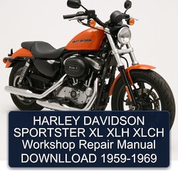 1959-1969 Harley Davidson Sportster XL XLH Xlch Downlload Service Repair Workshop Manual PDF