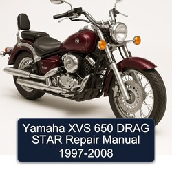 1997-2008 Yamaha XVS Models 650 Drag Star Service Repair Workshop Manual PDF