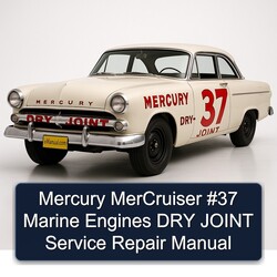 Mercury Mercruiser 37 Marine Engines DRY Joint Service Repair Workshop Manual PDF