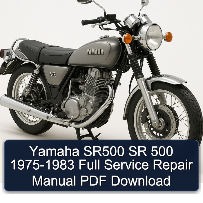 1975-1983 Yamaha SR Models SR500 500 Service Repair Workshop Manual PDF