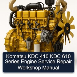 Komatsu KDC 410 610 Series Engine Service Repair Workshop Manual PDF