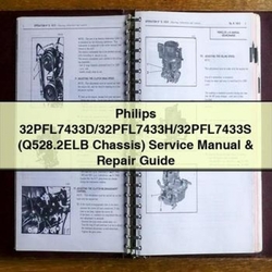 Philips 32pfl7433d/32pfl7433h/32pfl7433s (q528.2elb Chassis) Service Repair Workshop Manual PDF