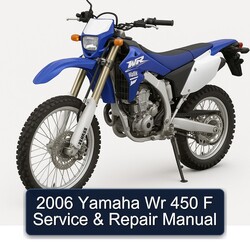 2006 Yamaha Wr 450 F Manual de servicio y reparación 