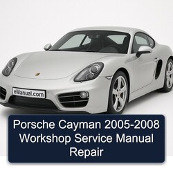 2005-2008 Porsche Cayman Service Repair Workshop Manual PDF
