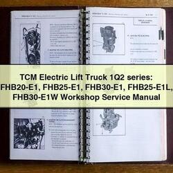 TCM Electric Lift Truck 1q2 Series: FHB20-E1 FHB25-E1 FHB30-E1 FHB25-E1L FHB30-E1W Service Repair Workshop Manual PDF