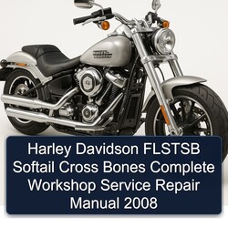 2008 Harley Davidson Softail Flstsb Cross Bones Service Repair Workshop Manual PDF