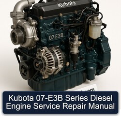 Kubota 07-E3B Series Diesel Engine Service Repair Workshop Manual PDF