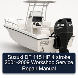 2001-2009 Suzuki DF 115 HP 4 Stroke Service Repair Workshop Manual PDF