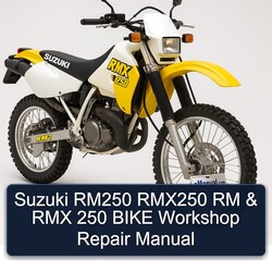 Suzuki RMX250 RM250 RM RMX 250 Bike Service Repair Workshop Manual PDF