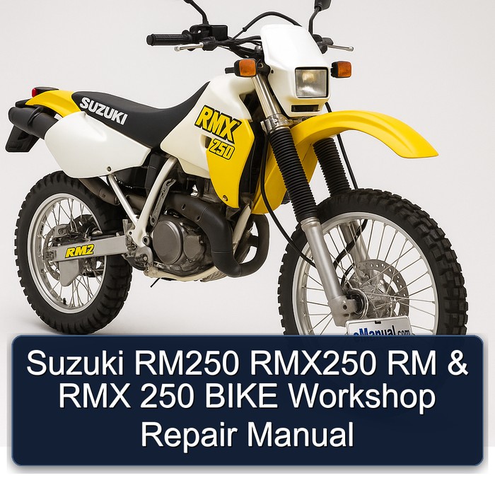 Suzuki RMX250 RM250 RM RMX 250 Bike Service Repair Workshop Manual PDF