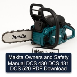 Makita Owners Safety DCS 430 431 520 Service Repair Workshop Manual PDF