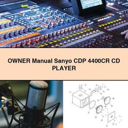 Owner Sanyo CDP 4400CR CD Player Owner's Manual PDF