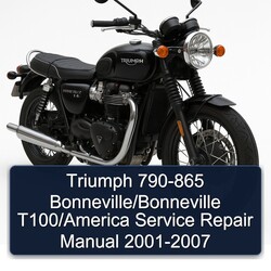 2001-2007 Triumph Bonneville T100 790-865 Bonneville//america Service Repair Workshop Manual PDF