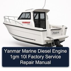 Yanmar Marine Diesel Engine 1GM 10L Service Repair Workshop Manual PDF