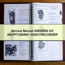 Grundig GV 240vpt/gb/nic Video Recorder Service Repair Workshop Manual PDF